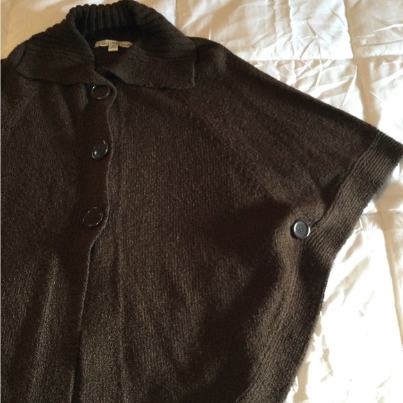 Debbie Morgan Women’s brown  poncho OSF - Picture 2 of 4